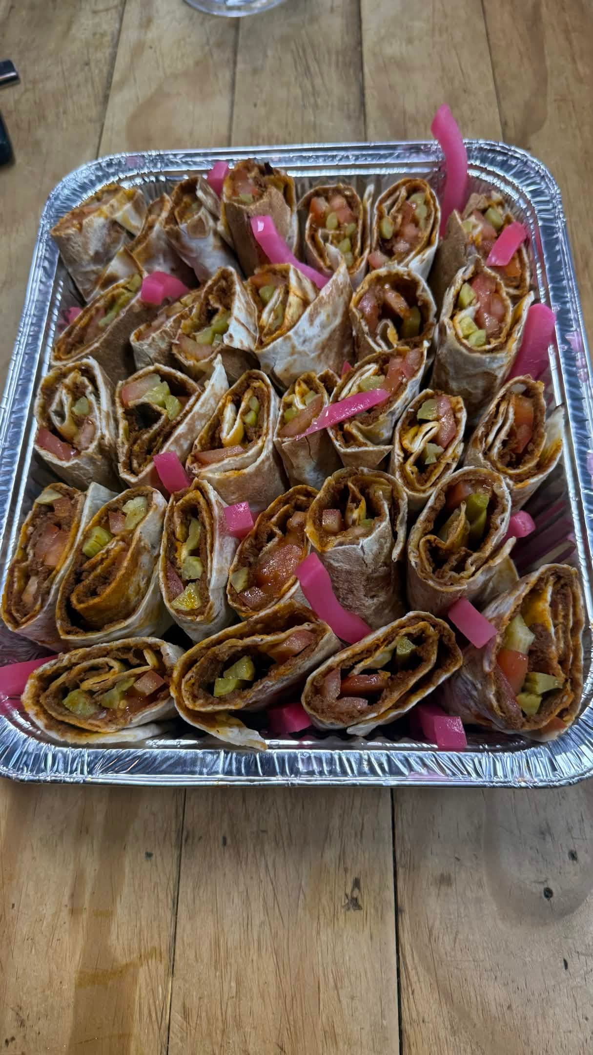 Shawarma with pickled turnips